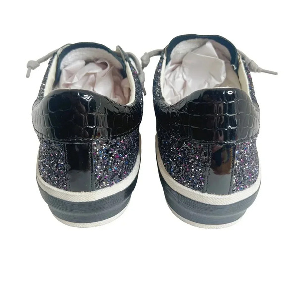 Dolce Vita Black and White Sneakers Casual Style - Picture 4 of 7